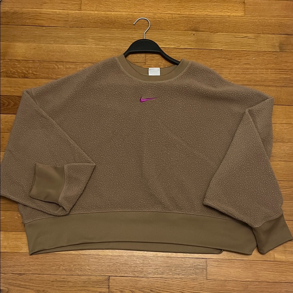 Nike Men's Tan Crewneck Sweater